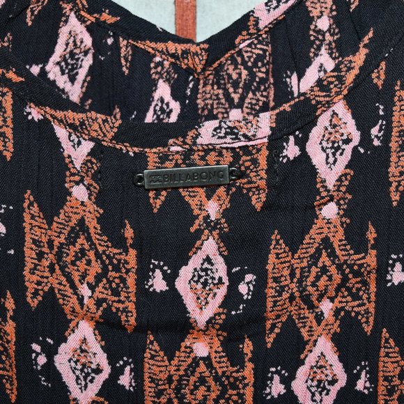 Billabong Aztec Print Long-Sleeve Mini Dress - Picture 5 of 6